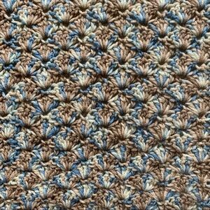 Crochet Small Blanket Hand Made 36 x 31 inches
